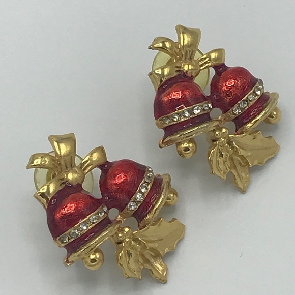 Holiday Red Bell Earrings - Picture 5 of 5